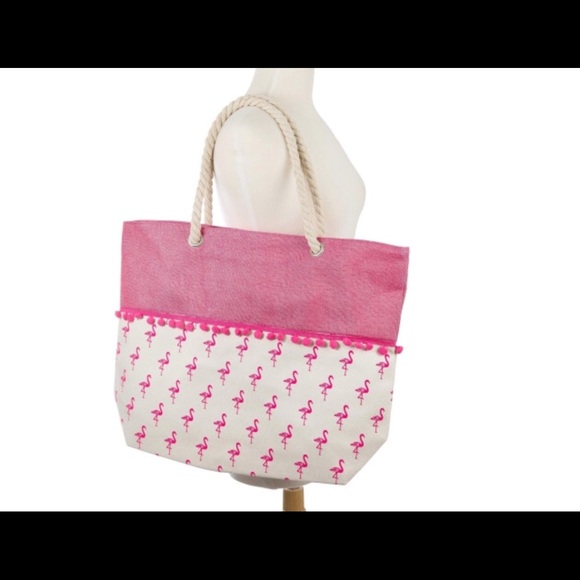 Flamingo Tote Bag - Picture 3 of 5